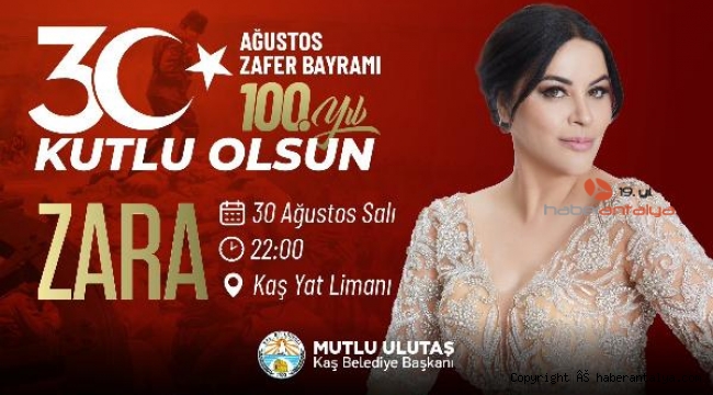 Zara Kaş'ta konser verecek