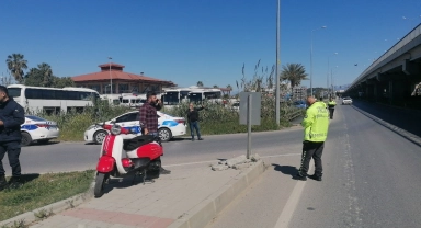 Başındaki kask sayesinde ölümden döndü 