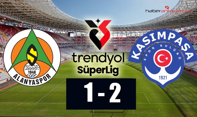 Corendon Alanyaspor- Kasımpaşa: 1-2 MAÇ BİTTİ.