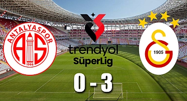 Antalyaspor:0 – Galatasaray:3 Maç sonucu