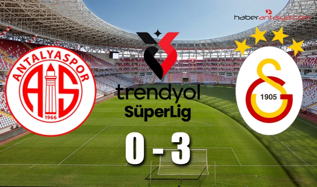 Antalyaspor:0 – Galatasaray:3 Maç sonucu