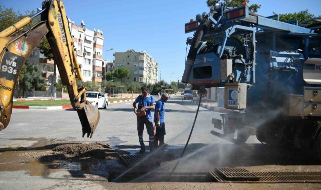 Kepez'de su baskınlarına karşı etkin mücadele