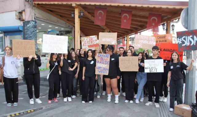 Serik'te öğrencilerden farkındalık yürüyüşü