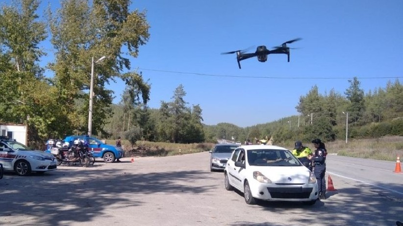 Helikopter ve dron destekli trafik denetimi