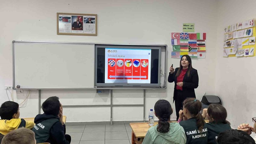 Alanya’da öğrencilere iklim değişikliği ve Sıfır Atık eğitimi verildi