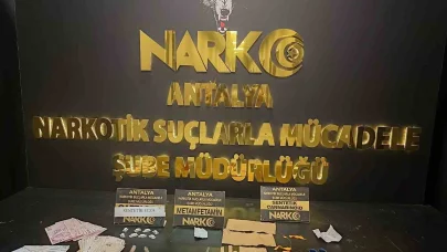 Antalya’da eş zamanlı narkotik operasyonu