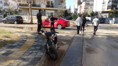 17 yaşındaki ehliyetsiz motosiklet sürücüsü ölümden döndü