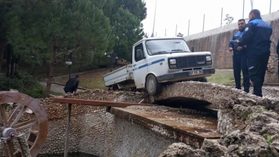 Çalınan kamyonetin bulunduğu yer görenleri hayrete düşürdü