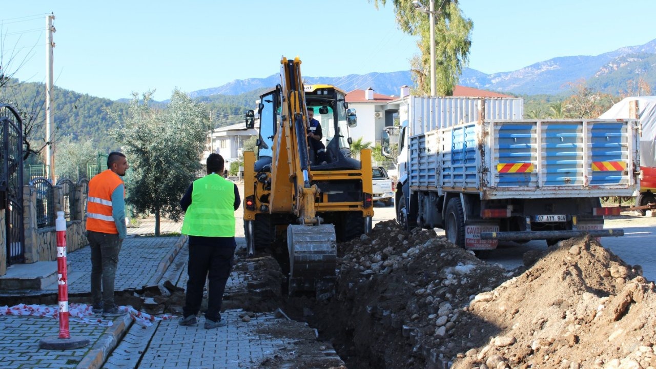 ASAT'tan Çamyuva ve Tekirova’da içme suyu hattı çalışması