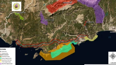 Finike- Kalkan bölünmüş yol projesine 'ÇED olumlu' kararı