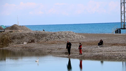 Kemer'de flamingo sürprizi