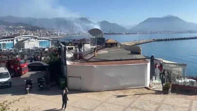 Alanya’da baca yangını korkuttu