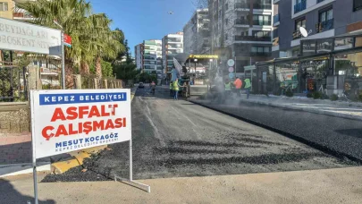 Kepez’de altyapı kazıları sebebiyle bozulan asfalt yenilendi