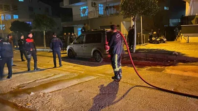 Motorunu bağlattıran babasına kızıp, kendini ve aracı yakmak istedi