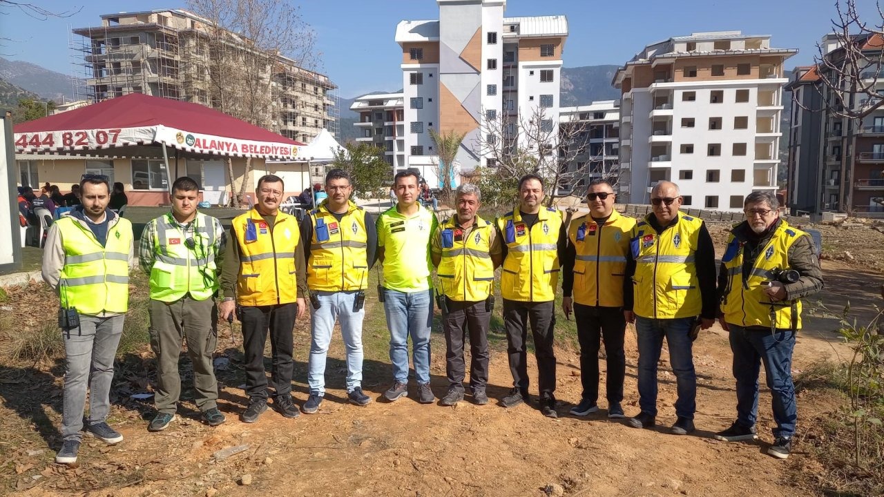 Alanya'da deprem tatbikatı