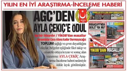 Ayla Çekiç en iyi araştırma – inceleme dalında yılın gazetecisi oldu.