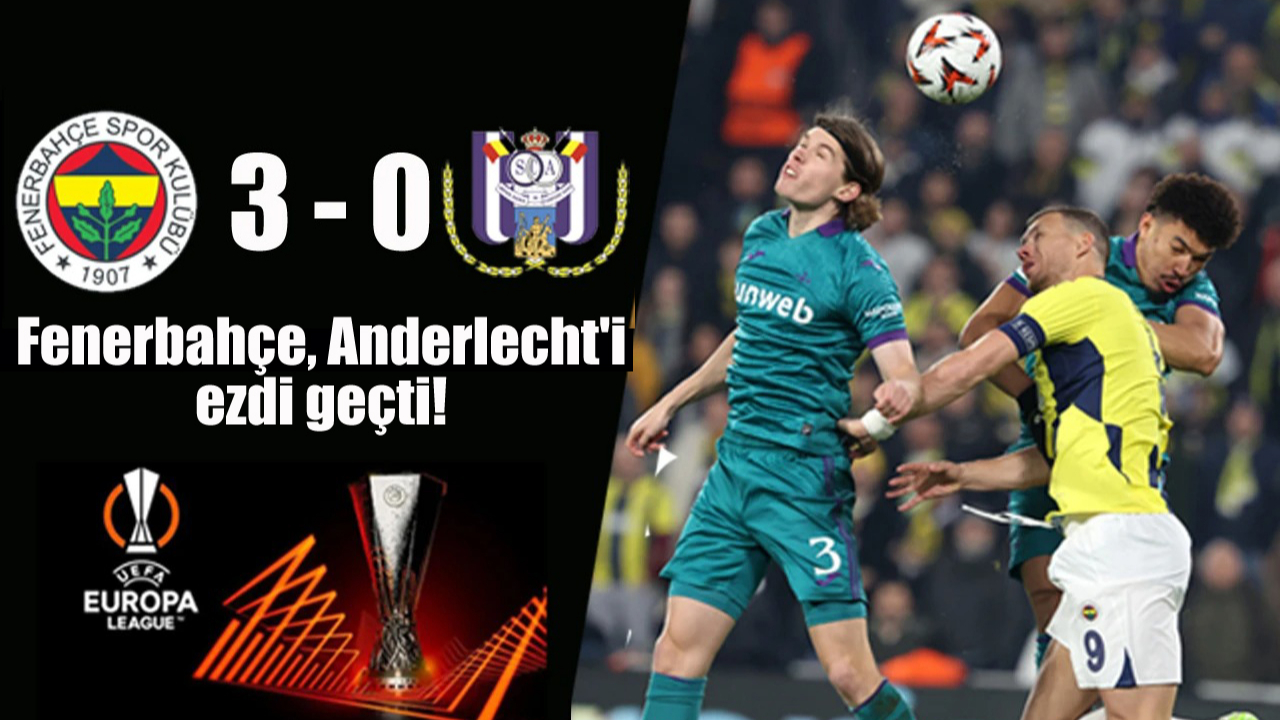 UEFA Avrupa Ligi Play-Off Turu ilk maçında Fenerbahçe sahasında Belçika ekibi Anderlecht'i 3-0 mağlup etti.