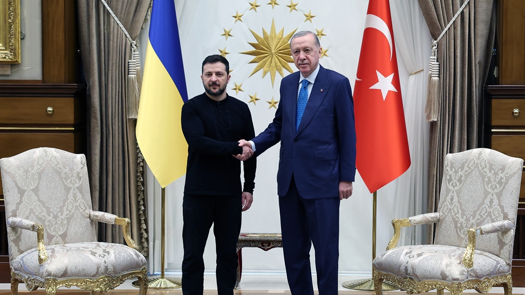 Cumhurbaşkanı Erdoğan, Ukrayna Devlet Başkanı Zelenskiy ile görüştü