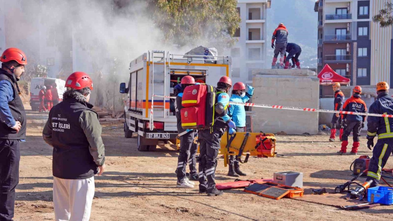 Alanya’da 6 saat süren deprem tatbikatı