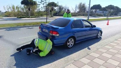 Antalya’da abartılı egzoza 7 bin 129 lira ceza