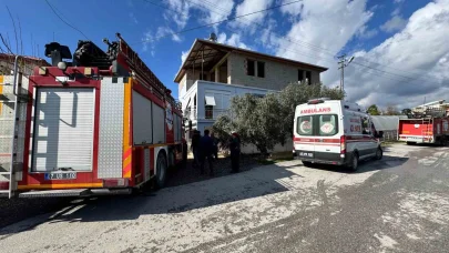 Antalya’da müstakil ev yangınında 2 kişi dumandan etkilendi