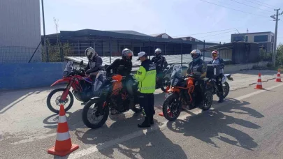 Antalya’da jandarmanın motosiklet denetiminde 114 araç trafikten men edildi