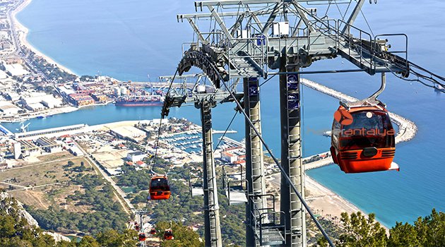 Antalya Teleferik 2017’de 350 bin kişiyi zirveye taşıdı